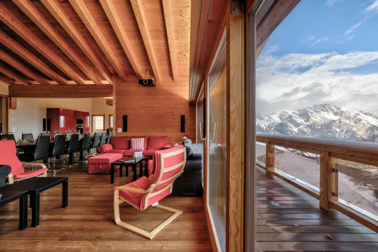 Chalet Flocon De Neige - Jacuzzi - Sauna La Tzoumaz Zewnętrze zdjęcie