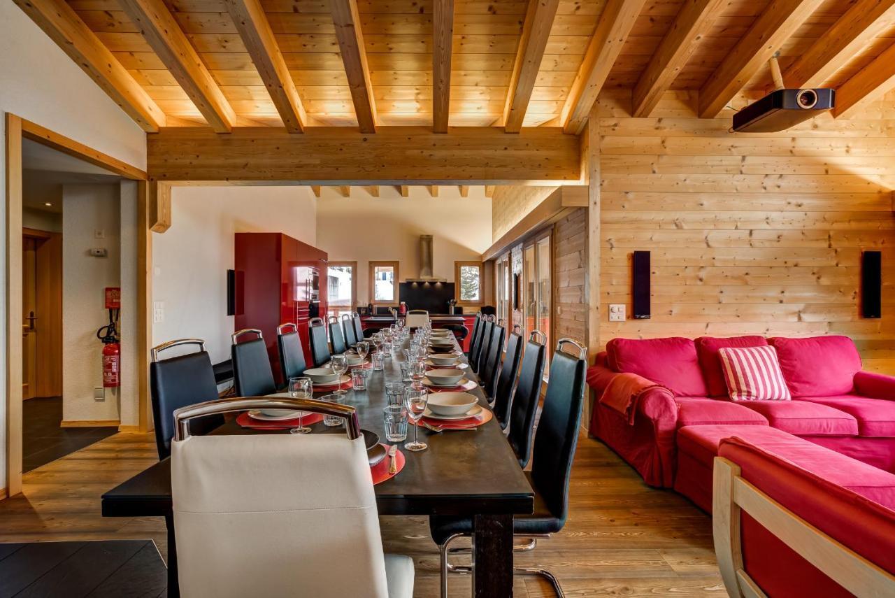 Chalet Flocon De Neige - Jacuzzi - Sauna La Tzoumaz Zewnętrze zdjęcie