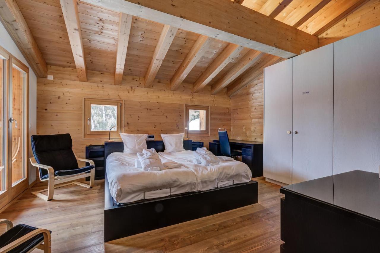 Chalet Flocon De Neige - Jacuzzi - Sauna La Tzoumaz Zewnętrze zdjęcie