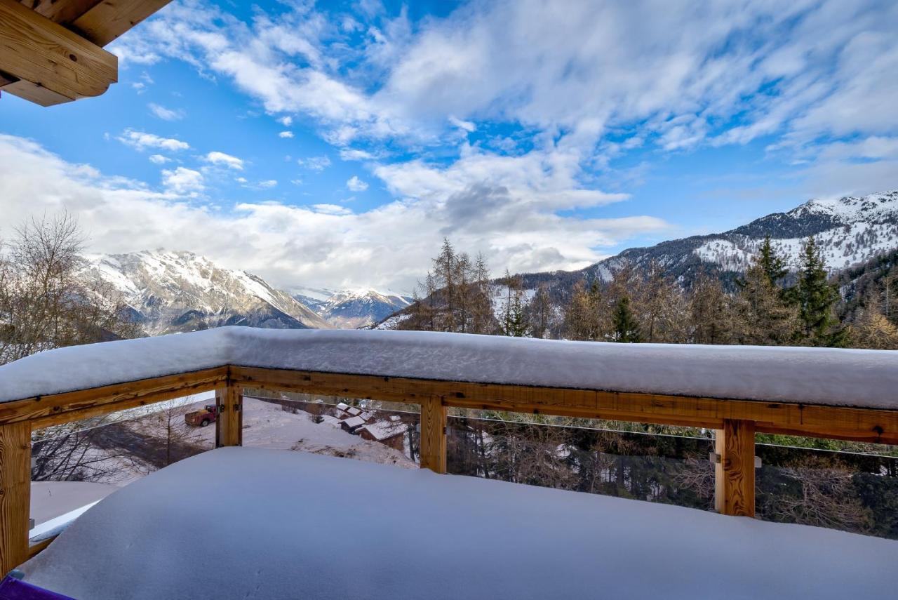 Chalet Flocon De Neige - Jacuzzi - Sauna La Tzoumaz Zewnętrze zdjęcie