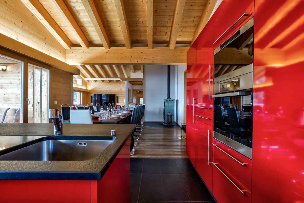 Chalet Flocon De Neige - Jacuzzi - Sauna La Tzoumaz Zewnętrze zdjęcie