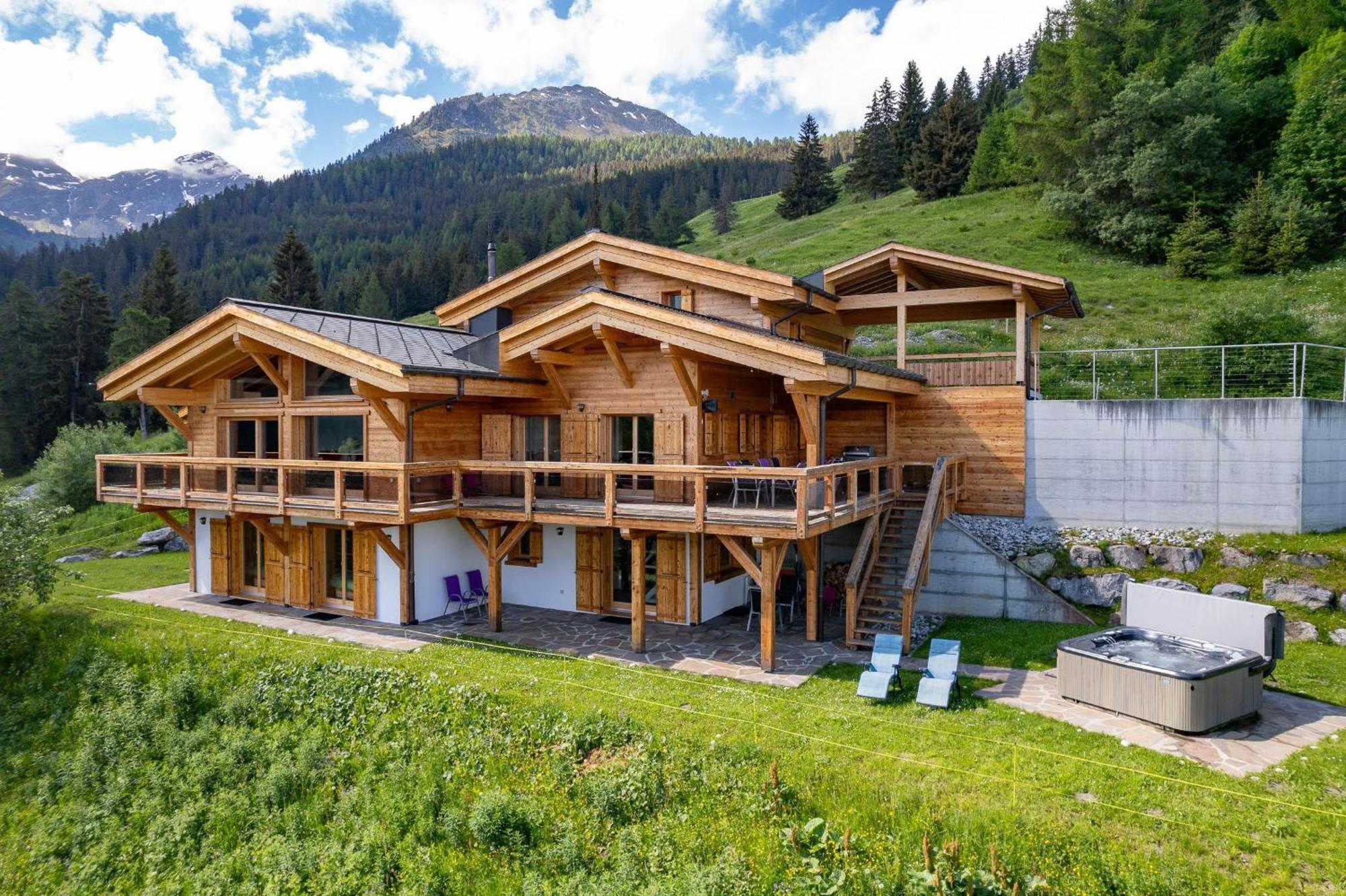 Chalet Flocon De Neige - Jacuzzi - Sauna La Tzoumaz Zewnętrze zdjęcie