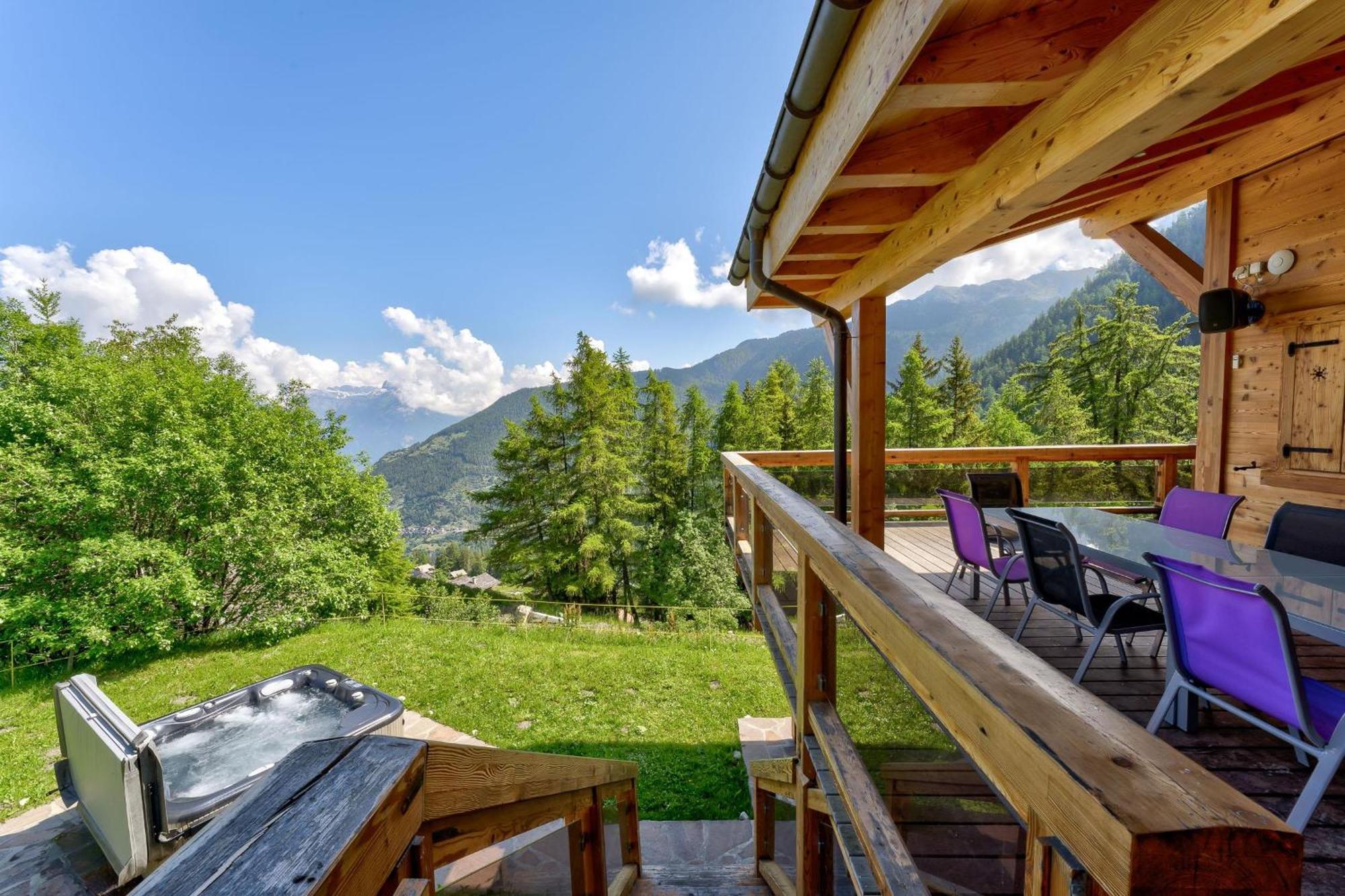 Chalet Flocon De Neige - Jacuzzi - Sauna La Tzoumaz Zewnętrze zdjęcie