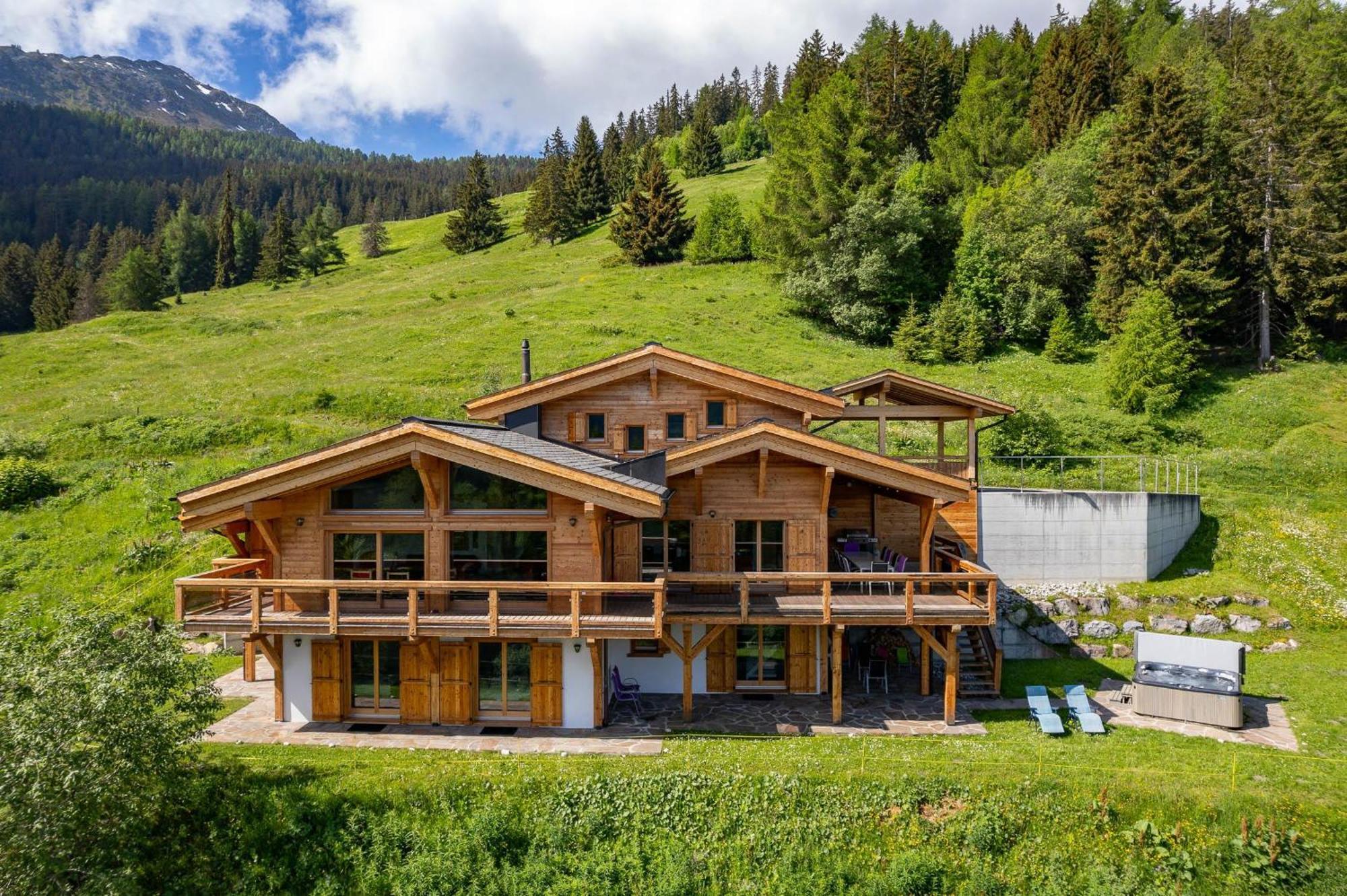 Chalet Flocon De Neige - Jacuzzi - Sauna La Tzoumaz Zewnętrze zdjęcie
