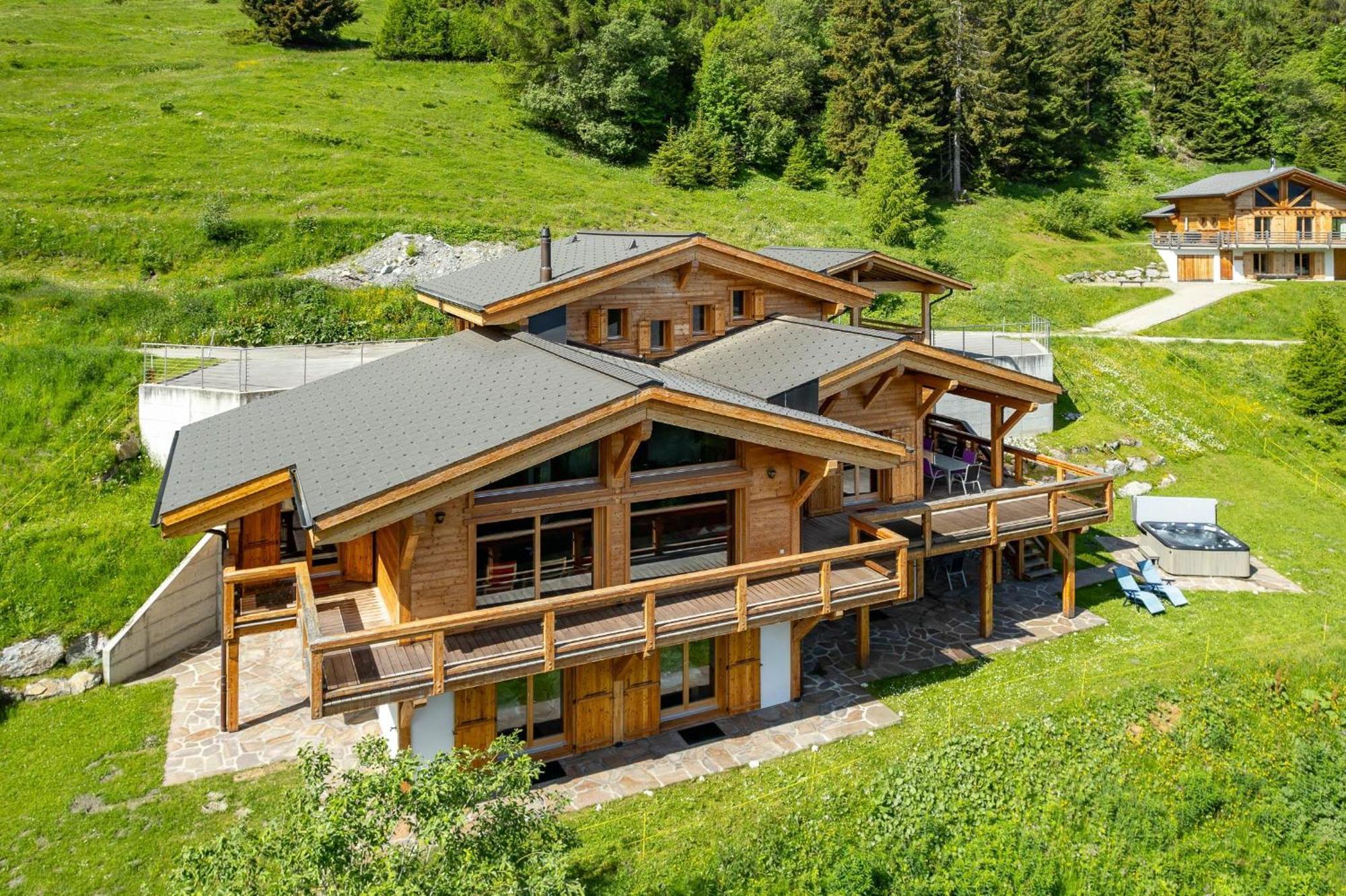Chalet Flocon De Neige - Jacuzzi - Sauna La Tzoumaz Zewnętrze zdjęcie