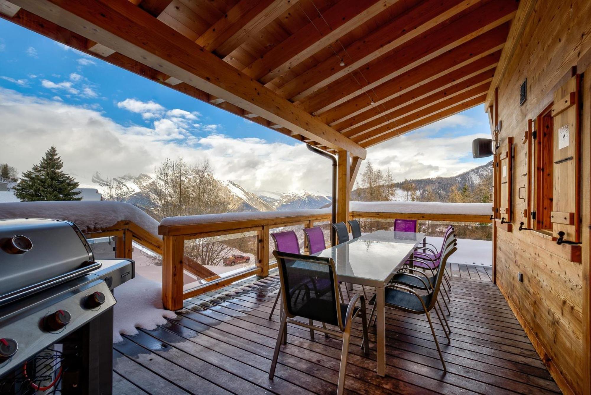 Chalet Flocon De Neige - Jacuzzi - Sauna La Tzoumaz Zewnętrze zdjęcie
